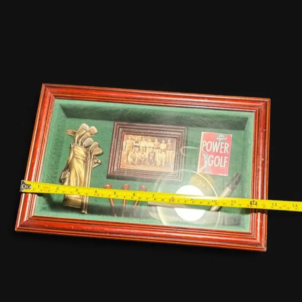 🚨 Three Hands Corp Ben Hogan Power Golf History Shadow Box 12.75